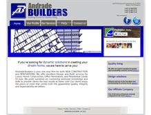 Tablet Screenshot of andradebuilders.com